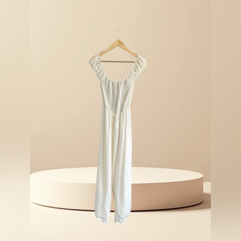 Lelis Women’s Cross Back Smocked Jumpsuit - Picture 2 of 12